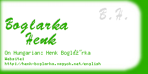 boglarka henk business card